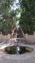 Water rill and pond, Sun City, South Africa Royalty Free Stock Photo