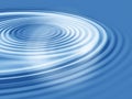 Water ripple in blue wallpaper Royalty Free Stock Photo