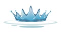 Water Ripple Crown Vector Effect Illustration, vector design Generative AI Royalty Free Stock Photo