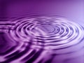 Water ripple in dark purple wallpaper Royalty Free Stock Photo