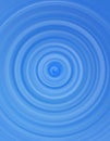 Water ripple graphic. Blue big water drop Royalty Free Stock Photo