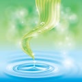 Water ripple. Vector illustration decorative design Royalty Free Stock Photo