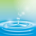 Water ripple. Vector illustration decorative design Royalty Free Stock Photo