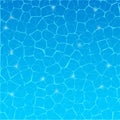 Water ripple vector texture. Pool water surface background. Sea or ocean abstract clear blue summer illustration Royalty Free Stock Photo