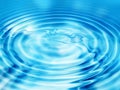 Water ripples blue abstract background Royalty Free Stock Photo