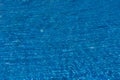 Water ripples on blue tiled swimming pool background. Top view Royalty Free Stock Photo