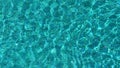 Water ripples on blue tiled swimming pool background, View from above, Aerial view of swimming pool outside hotel Royalty Free Stock Photo