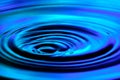 Water ripples on nice blue background. Abstract water texture pattern. Royalty Free Stock Photo