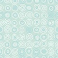 Water ripples seamless vector pastel blue pattern Royalty Free Stock Photo