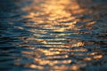 Water Ripples Sunset Royalty Free Stock Photo