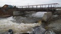 Water river nature Russia bridge iron construction