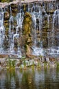 Water rock mountaing at waterfall, nature background Royalty Free Stock Photo