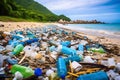 Plastic pollution environment sea garbage nature waste trash beach dirty