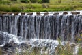 Water run over a weir Royalty Free Stock Photo