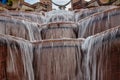 Water running down the Bull Fountain in Pirmansens