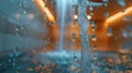 Water Running Down Shower Head Close Up Royalty Free Stock Photo