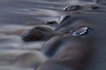 Water running freely in rapids