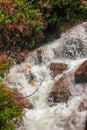 Water Streaming Like a Waterfall on the Mountain Royalty Free Stock Photo