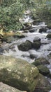 Water running between rocks in Palmital waterfall Royalty Free Stock Photo