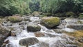 Water running between rocks in Palmital waterfall Royalty Free Stock Photo