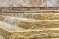 The Water Running on the Stairs Royalty Free Stock Photo