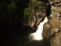 Waterfall in Rocky Cliff