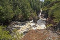 Water Rushing Down a Narrow Gorge Royalty Free Stock Photo