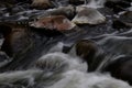 Water rushing down the river Royalty Free Stock Photo