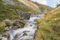 Water rushing over a cascade on Bucken Beck Royalty Free Stock Photo