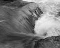 Water Rushing over Rock on Merced River Royalty Free Stock Photo