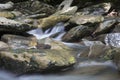 Water Rushing over Rocks, Great Smoky Mountains National Park Royalty Free Stock Photo