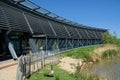 Water`s Edge Visitor Centre Building design. Humber Bridge. UK Royalty Free Stock Photo