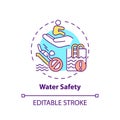 Water safety concept icon