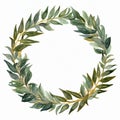 XMAS Watercolor Wreath. Christmas wreath. Wedding Wreath