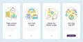 Water saving tips onboarding mobile app screen