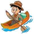 Water scout boy theme image 1 Royalty Free Stock Photo