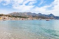 Water of sea near waterfront of Giardini Naxos Royalty Free Stock Photo