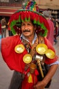 Water seller. Djemaa el Fna square. Marrakesh. Morocco Royalty Free Stock Photo