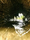 The water-sending cave in Kubura. Wakkada. Beautiful Sri Lanka.