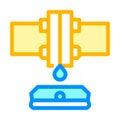 water sensor color icon vector illustration color