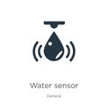 Water sensor icon vector. Trendy flat water sensor icon from general collection isolated on white background. Vector illustration Royalty Free Stock Photo