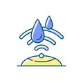 Water sensor RGB color icon Royalty Free Stock Photo