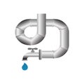 Water Service Plumbing Logo design vector sign Template