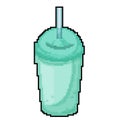 water sippy cup game pixel art vector illustration