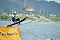 Water Ski In Action: Man Jump Royalty Free Stock Photo