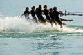 Water ski ballet Royalty Free Stock Photo
