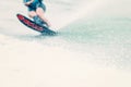 Water ski water splash drops Royalty Free Stock Photo