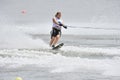 Water Ski World Cup 2008 In Action: Woman Slalom Royalty Free Stock Photo