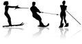 Water skiers Royalty Free Stock Photo