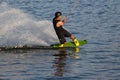 Water skiing on the board